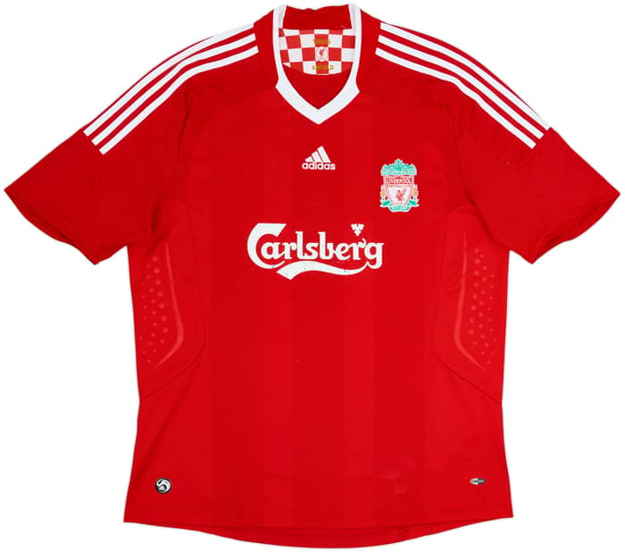 2008-10 Liverpool Home Shirt Gerrard #8 - 5/10 - (XL)