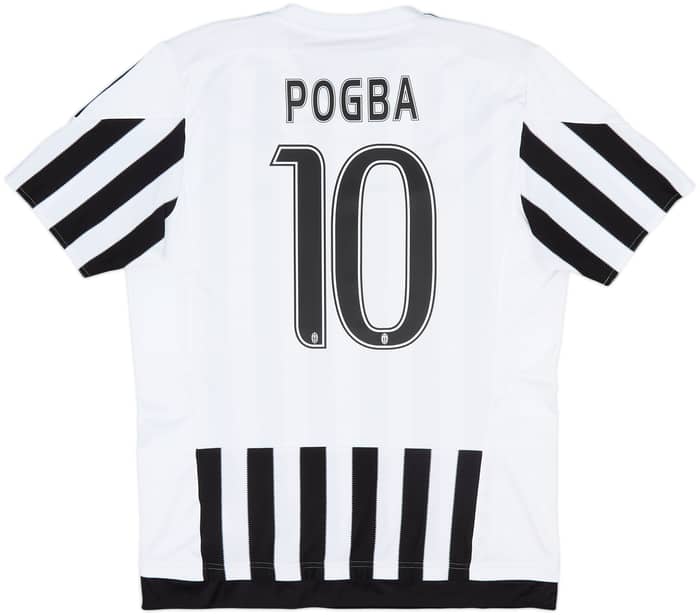 2015-16 Juventus Home Shirt Pogba #10 - 7/10 - (L)