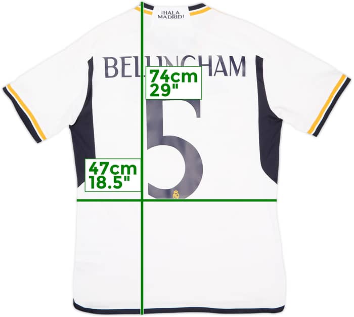 2023-24 Real Madrid Home Shirt Bellingham #5 - 10/10 - (M)