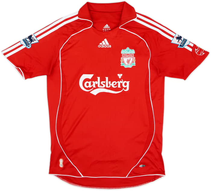 2006-08 Liverpool camiseta de local Gerrard #8 - 6/10 - (S)