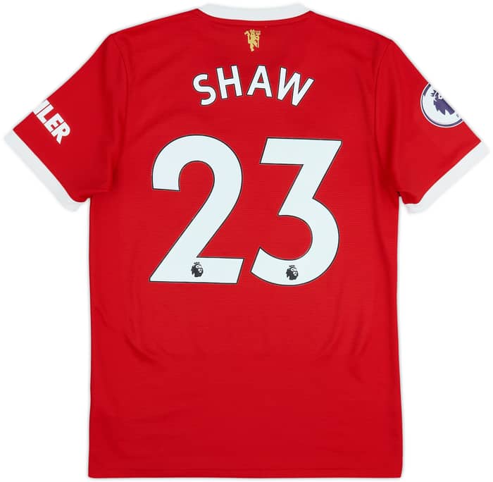 2021-22 Manchester United Home Shirt Shaw #23 - 9/10 - (S)