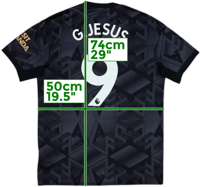 2022-23 Arsenal Away Shirt G.Jesus #9 - 5/10 - (M)