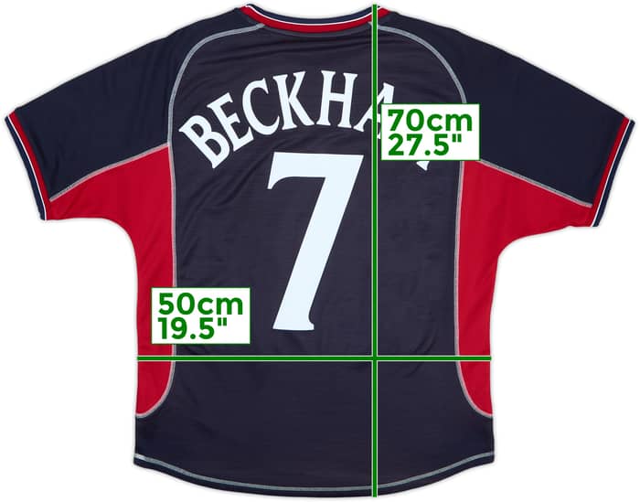 2000-01 Manchester United Third Shirt Beckham #7 - 8/10 - (M)
