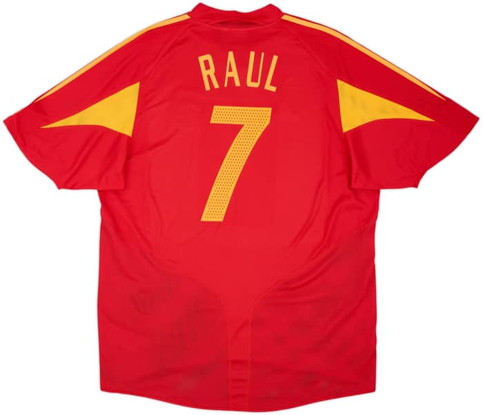 2004-06 Spain Home Shirt Raul #7 - 7/10 - (XXL)