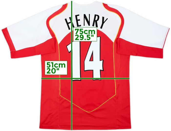2004-05 Arsenal Home Shirt Henry #14 - 8/10 - (M)