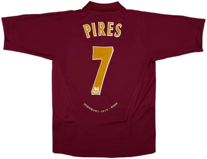 2005-06 Arsenal Camiseta Local Pires #7 - 8/10 - (L)