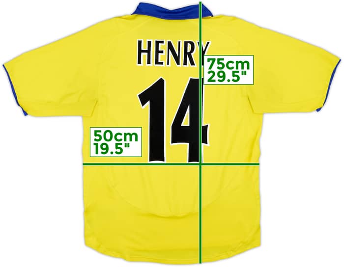 2003-05 Arsenal Away Shirt Henry #14 - 6/10 - (M)