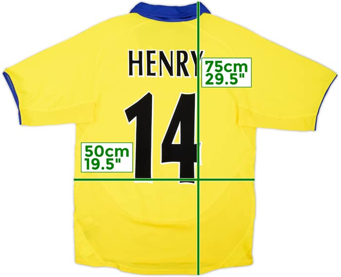 2003-05 Arsenal Away Shirt Henry #14 - 8/10 - (S)