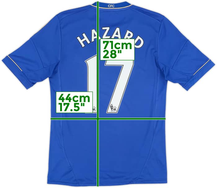 2012-13 Chelsea Home Shirt Hazard #17 - 6/10 - (S)