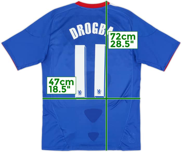 2010-11 Chelsea Home Shirt Drogba #11 - 8/10 - (M)