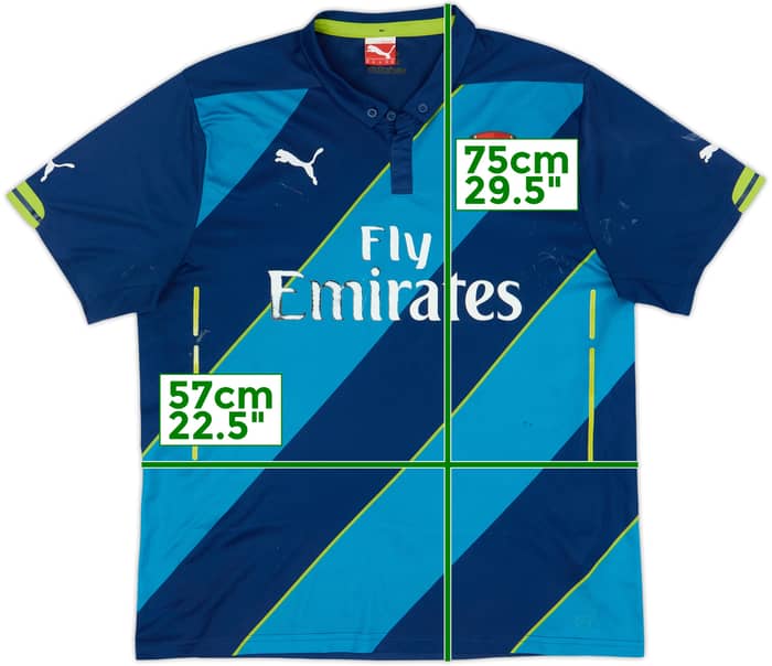 2014-15 Arsenal Third Shirt - 4/10 - (XL)