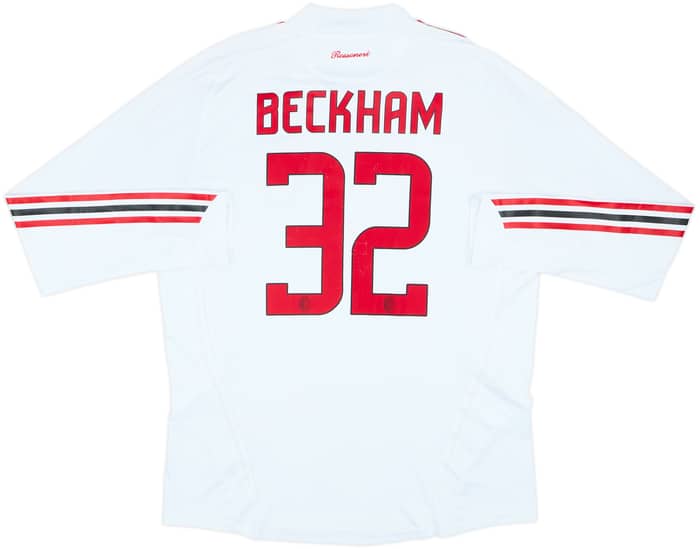2008-09 AC Milan Player Issue Away L/S Shirt Beckham #32 - 7/10 - (XL)