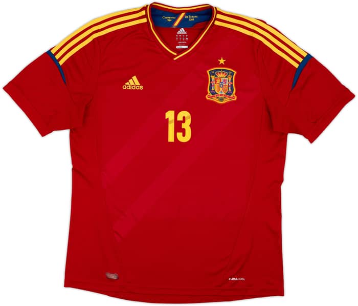 2011-12 Spain Home Shirt Mata #13 - 9/10 - (XL)