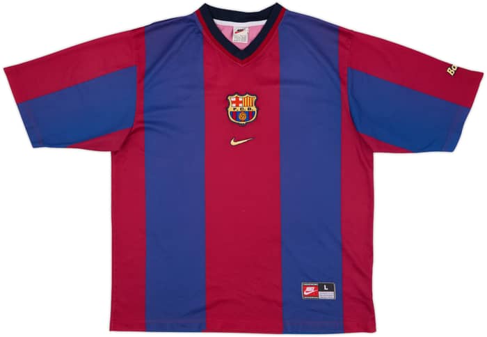 1998-00 Barcelona Basic Home Shirt Rivaldo #11 - 6/10 - (L)