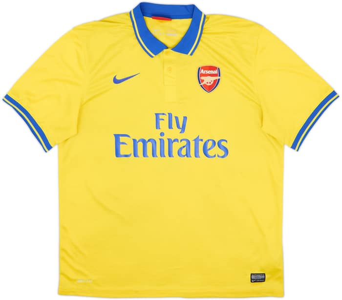 2013-14 Arsenal Away Shirt Arteta #8 - 6/10 - (XL)