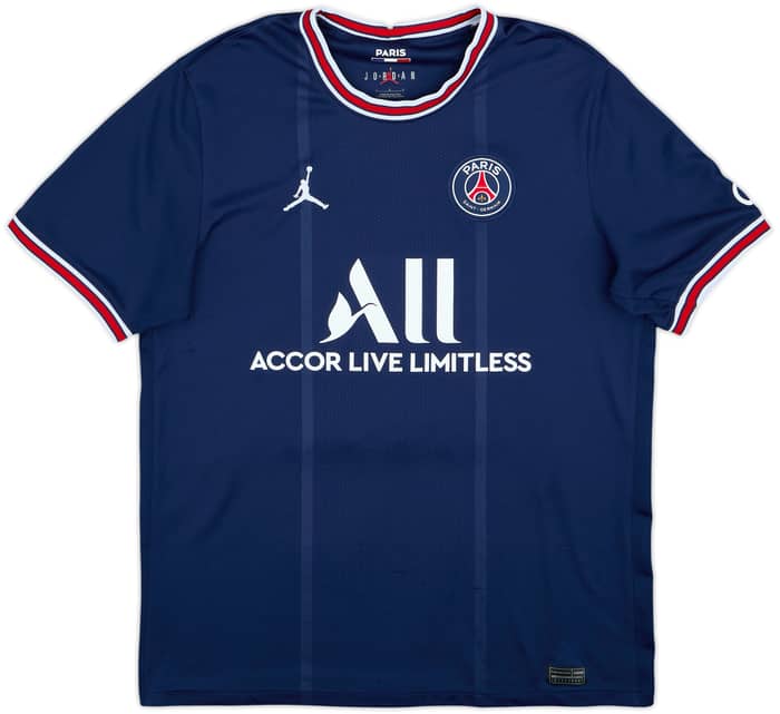 2021-22 Paris Saint-Germain Home Shirt Mbappe #7 - 8/10 - (L)