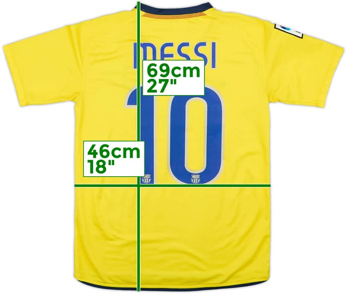 2008-10 Barcelona Away Shirt Messi #10 - 6/10 - (XL.Boys)