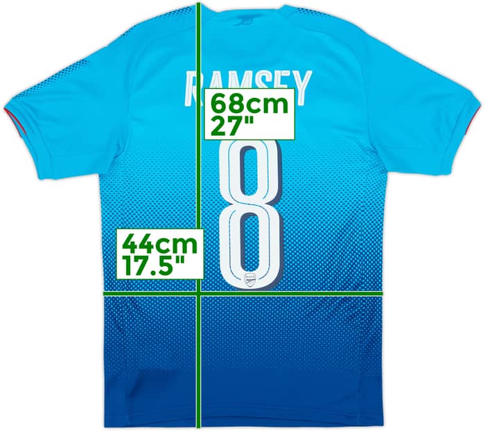 2017-18 Arsenal Away Shirt Ramsey #8 - 5/10 - (XS)