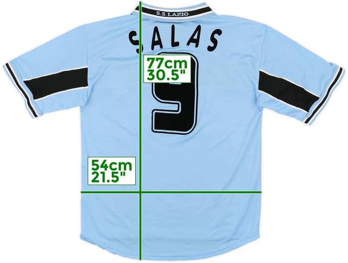 1998-00 Lazio Home Shirt Salas #9 - 7/10 - (XL)