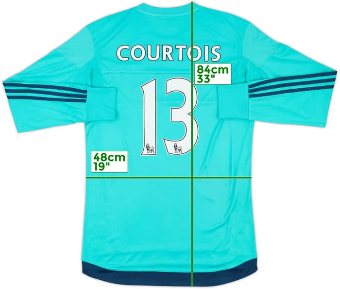 2015-16 Chelsea GK Shirt Courtois #13 - 7/10 - (M)