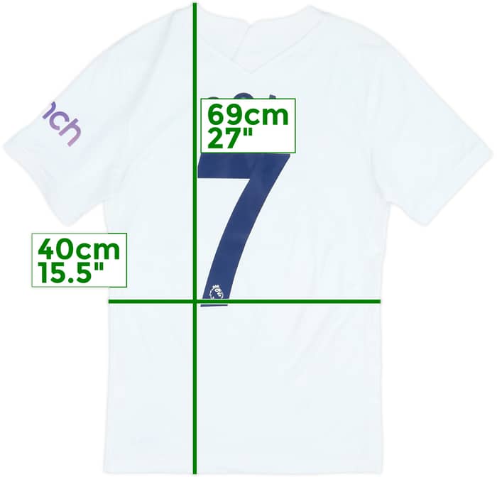 2021-22 Tottenham Home Shirt Son #7 - 8/10 - (XS)
