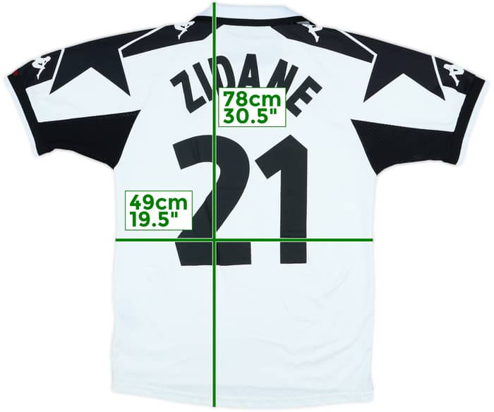 1998-99 Juventus Away Shirt Zidane #21 - 7/10 - (S)