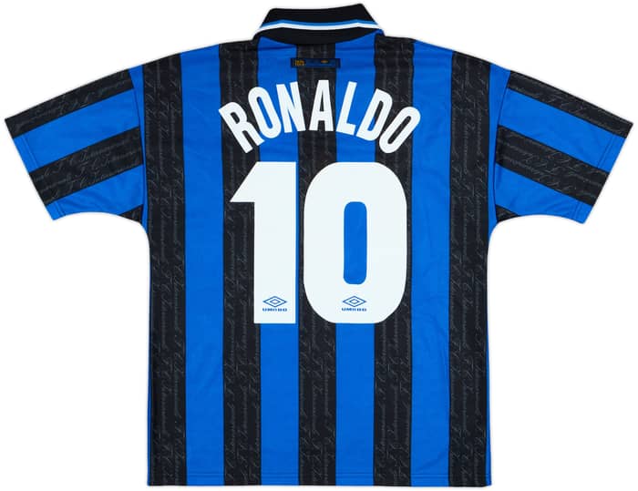 1997-98 Inter Milan Home Shirt Ronaldo #10 - 8/10 - (M)