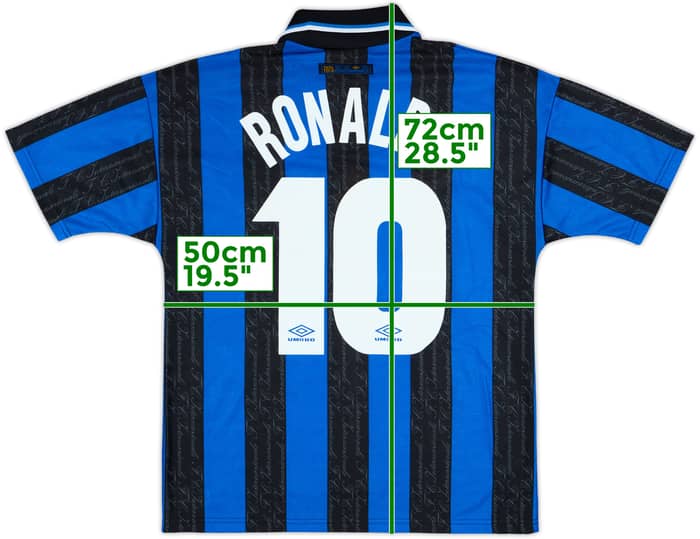 1997-98 Inter Milan Home Shirt Ronaldo #10 - 8/10 - (M)