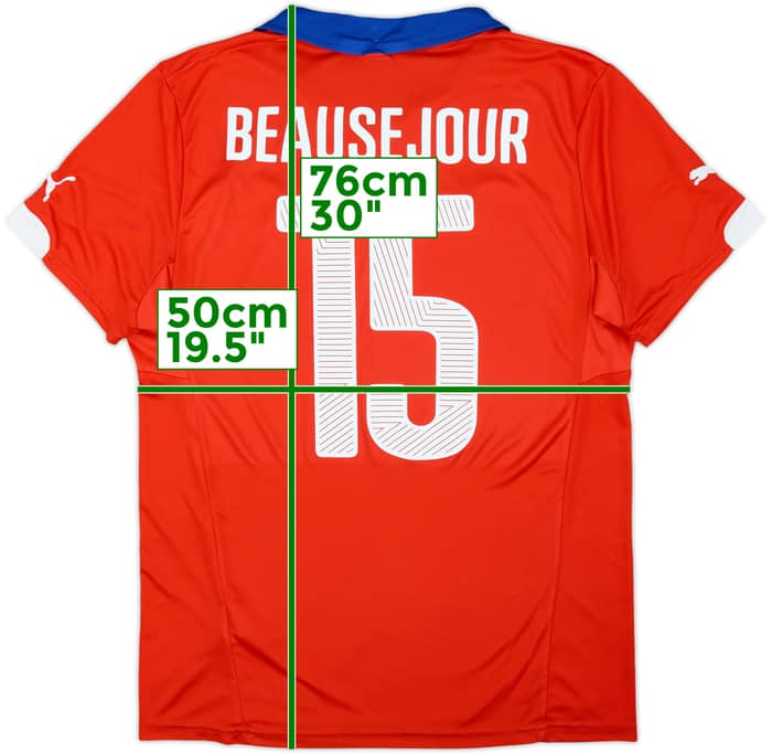 2014-15 Chile Home Shirt Beausejour #15 - 6/10 - (L)