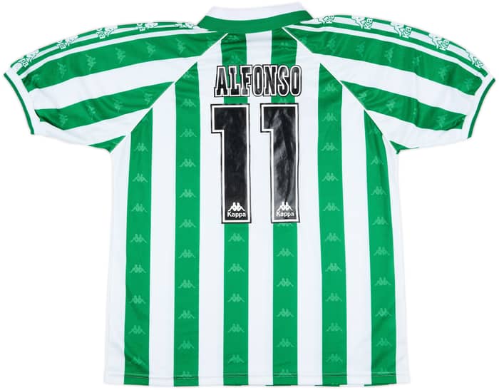 1995-97 Real Betis Home Shirt Alfonso #11 - 9/10 - (XL)