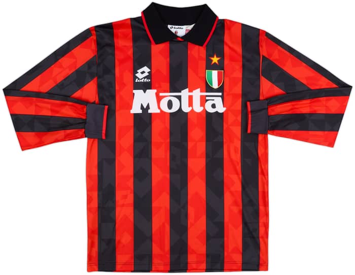 1993-94 AC Milan Home L/S Shirt #6 - 5/10 - (XL)