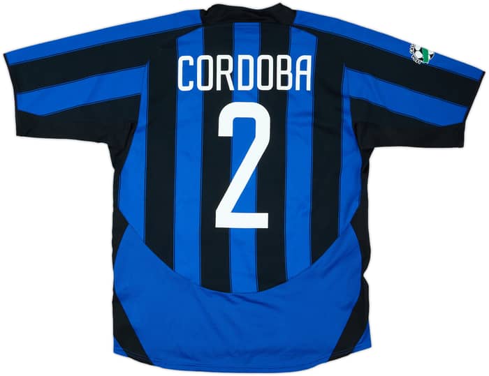 2003-04 Inter Milan Match Issue Home Shirt Cordoba #2