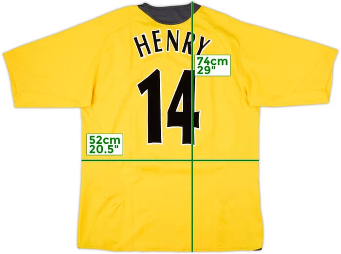 2005-06 Arsenal Away Shirt Henry #14 - 4/10 - (XL)
