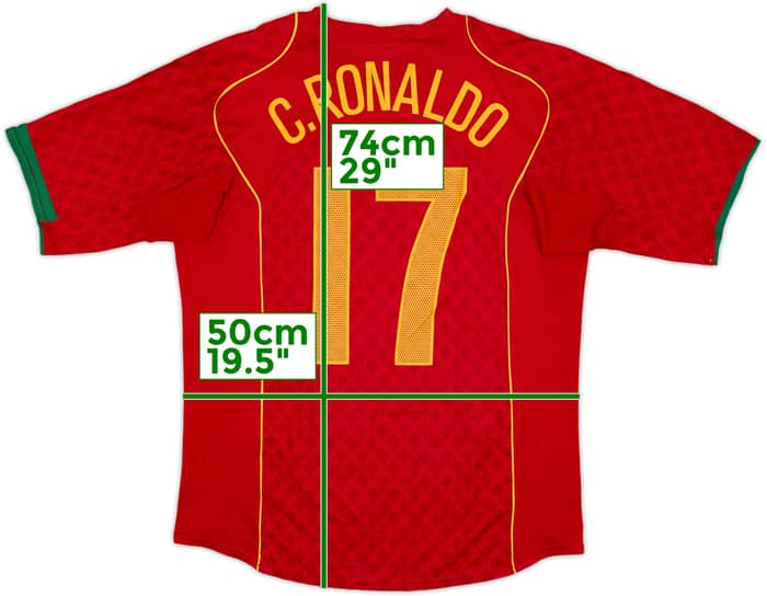 2004-06 Portugal Home Shirt C.Ronaldo #17 - 4/10 - (M)