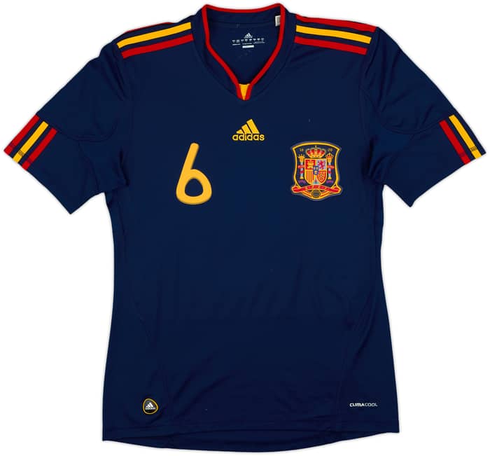 2010-11 Spain Away Shirt A.Iniesta #6 - 8/10 - (S)