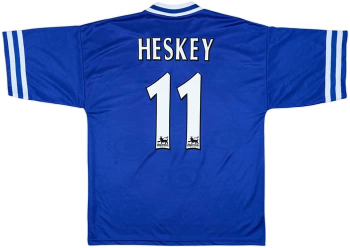 1996-98 Leicester Home Shirt Heskey #11 - 8/10 - (L)