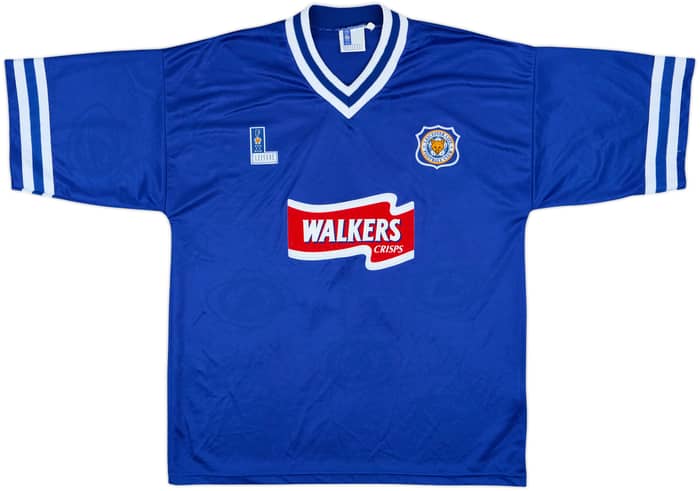 1996-98 Leicester Home Shirt Heskey #11 - 8/10 - (L)