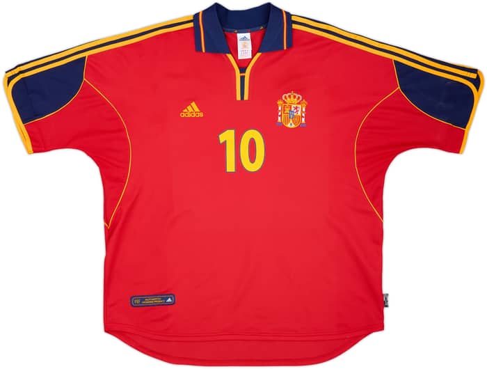 1999-02 Spain Home Shirt Raul #10 - 10/10 - (XL)
