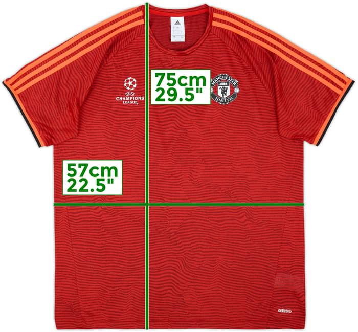 2015-16 Manchester United adidas Champions League Training Shirt - 10/10 - (L)