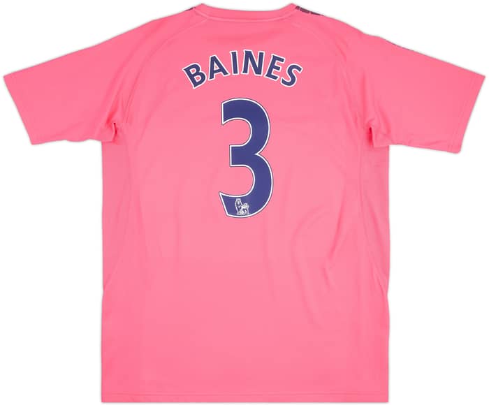 2010-11 Everton Away Shirt Baines #3 - 8/10 - (L)