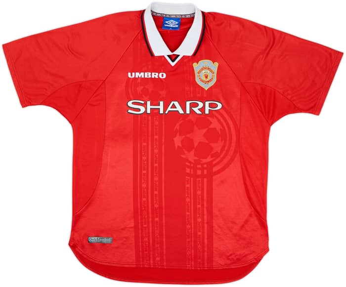 1997-00 Manchester United CL Shirt Beckham #7 - 8/10 - (XL)