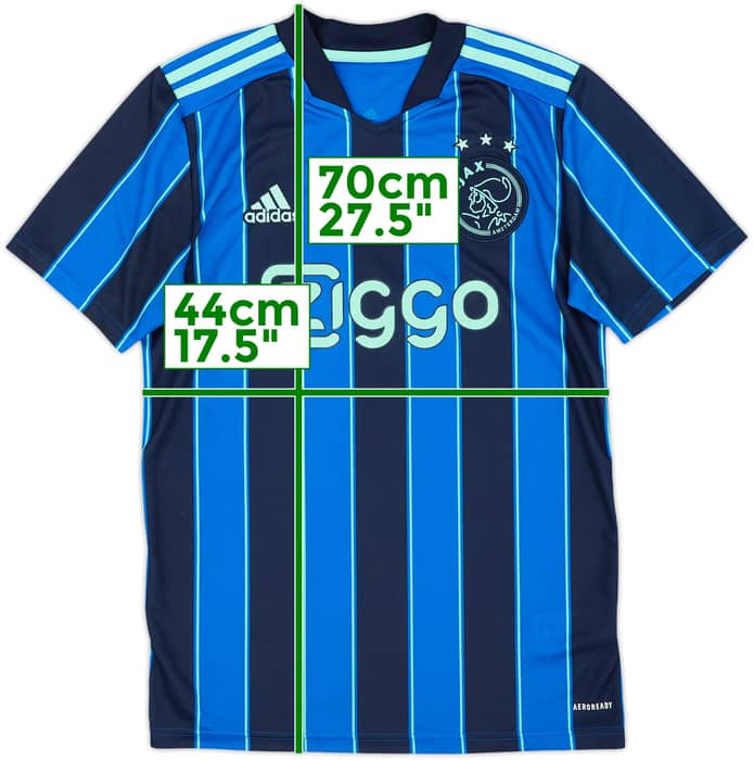 2021-22 Ajax Camiseta de Visitante - 8/10 - (S)