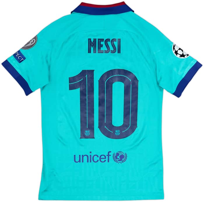 2019-20 Barcelona Tercera CL Camiseta Messi #10 - 7/10 - (S)