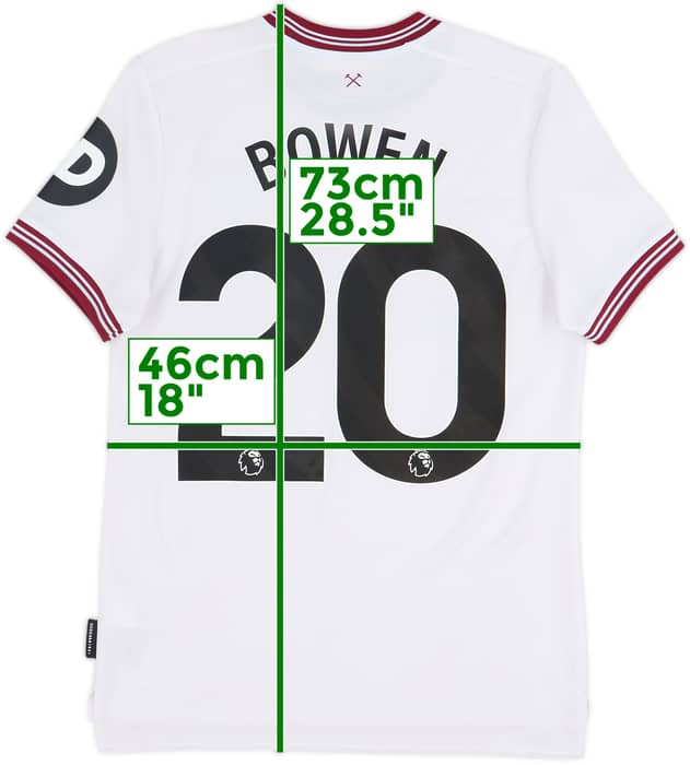 2023-24 West Ham Away Shirt Bowen #20 - 8/10 - (S)