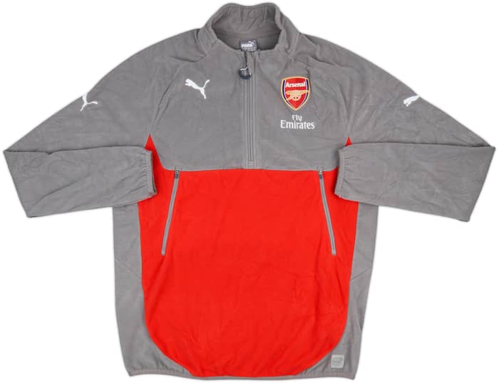 2016-17 Arsenal Puma 1/4 Zip Fleece Top - 9/10 - (XL)