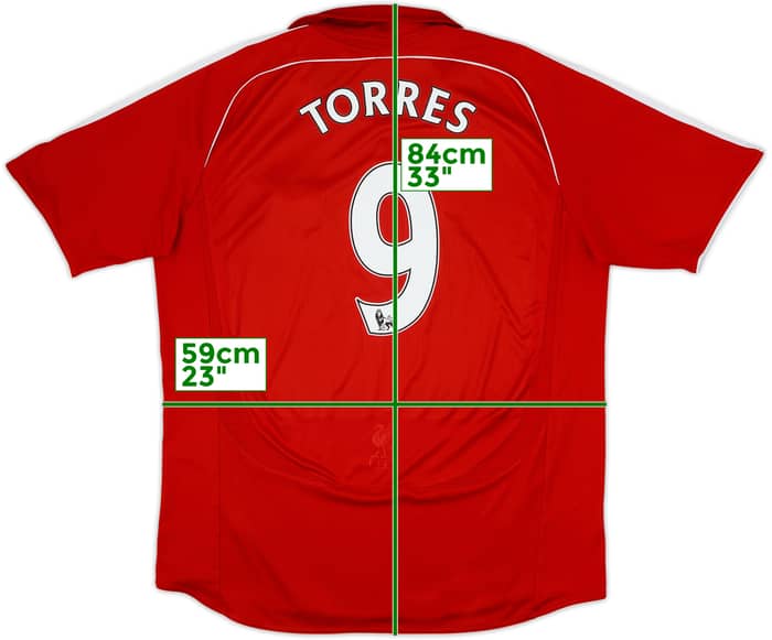 2006-08 Liverpool Home Shirt Torres #9 - 6/10 - (XL)