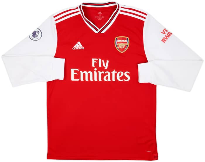 2019-20 Arsenal Home L/S Shirt Aubameyang #14 - 10/10 - (M)
