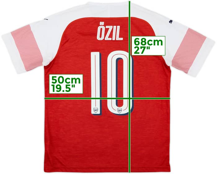 2018-19 Arsenal Home Shirt Ozil #10 - 8/10 - (M)
