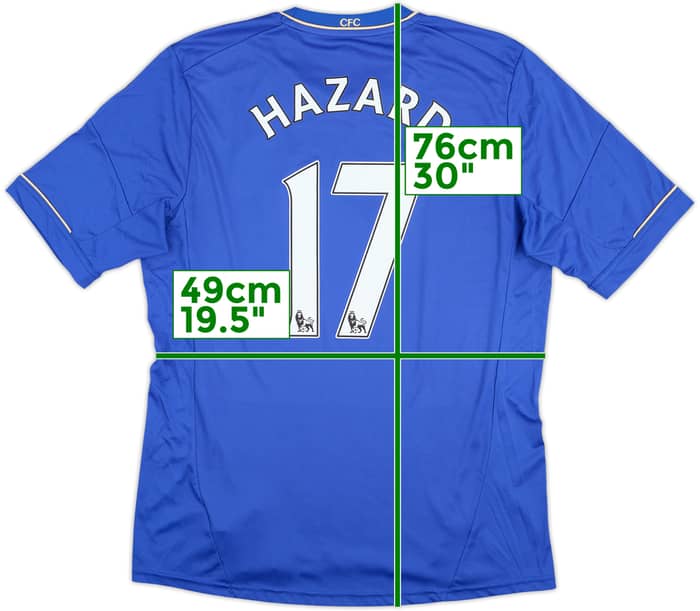 2012-13 Chelsea Camiseta de local Hazard #17 - 7/10 - (L)