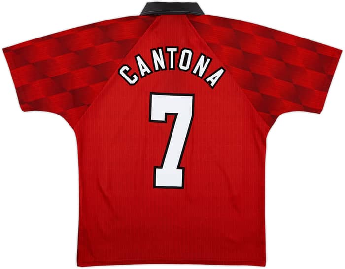 1996-98 Manchester United Home Shirt Cantona #7 - 6/10 - (M)